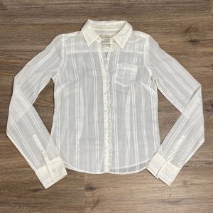 Abercrombie & Fitch White Button Down Shirt